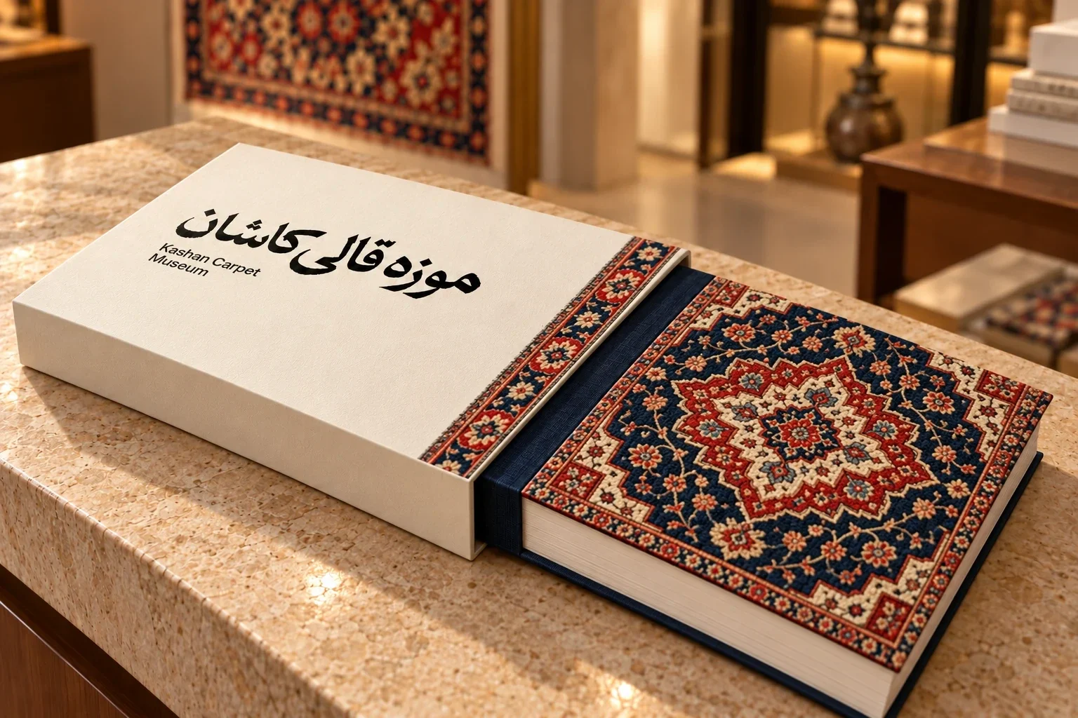کتاب موزه در قاب طرح‌دار