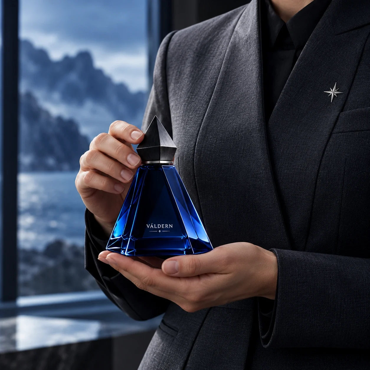 طرح لباس کارکنان والدرن با عناصر هویت برند.